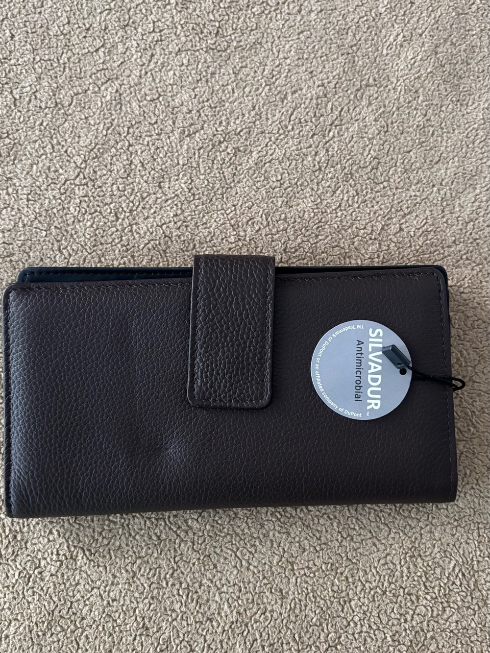 Kim Rogers Black Trifold Wallet with ID Window